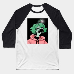 Sea Creature Girl (colored) Baseball T-Shirt